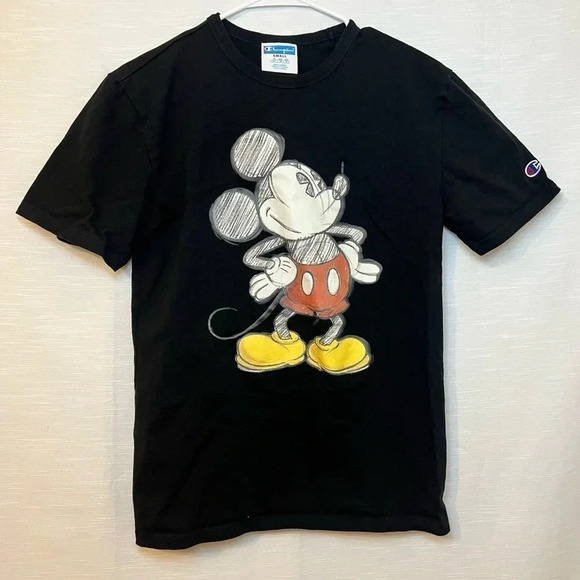 Champion X DISNEY MICKEY HERITAGE T-SHIRT - BLACK Small - Picture 4 of 10